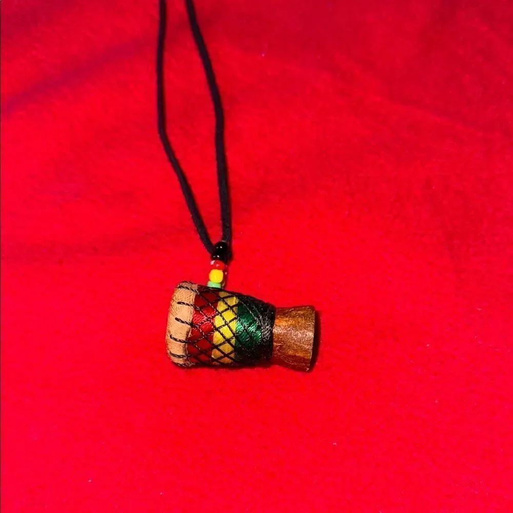 Colorful Drum Pendant Necklace